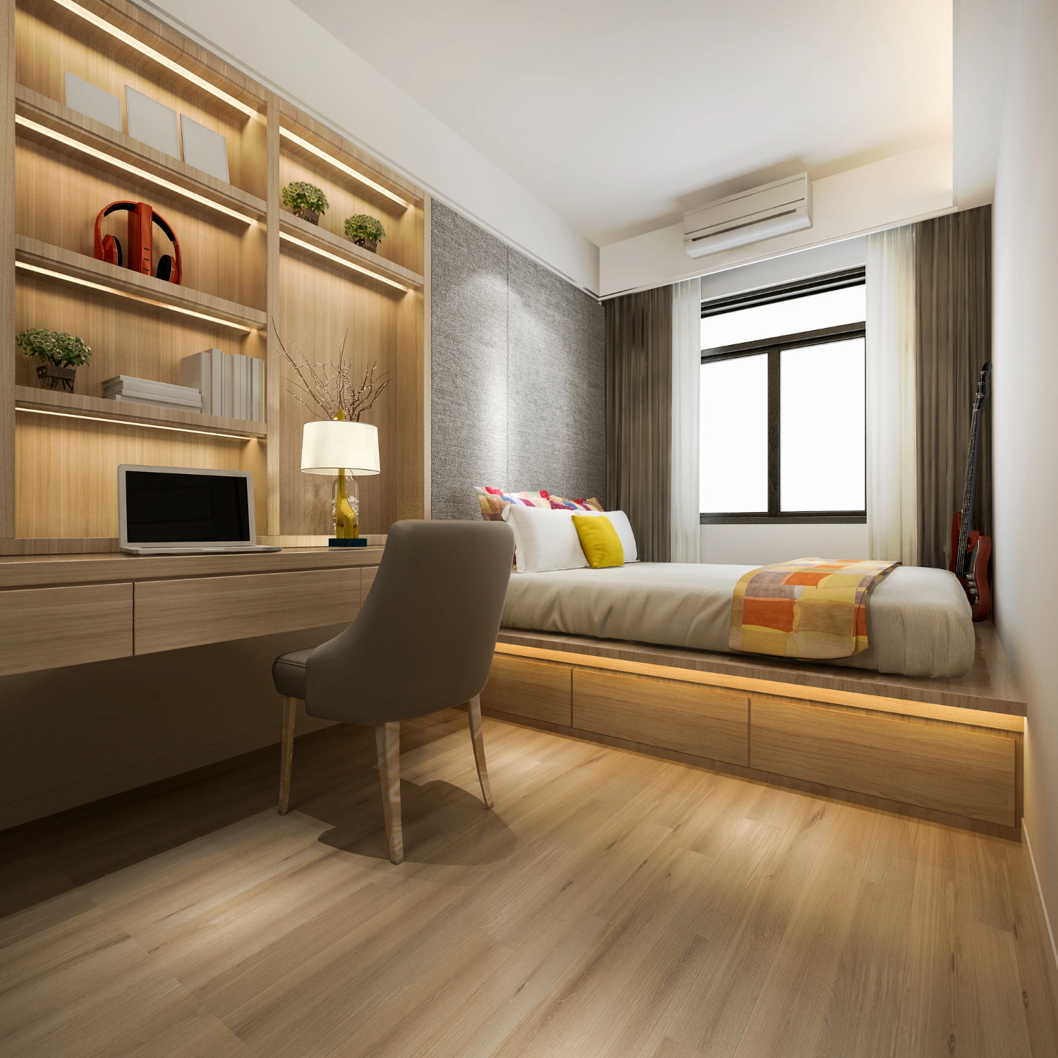 3 Strip Oak Laminate Flooring