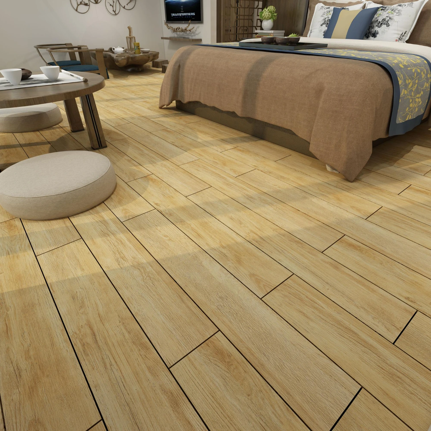 Beige Oak Laminate Flooring